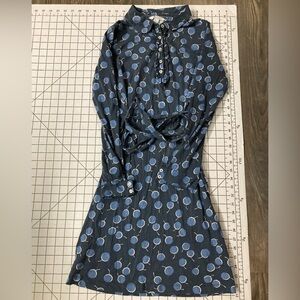 Boden Women’s Size 4R Blue Collared Dress with Belt